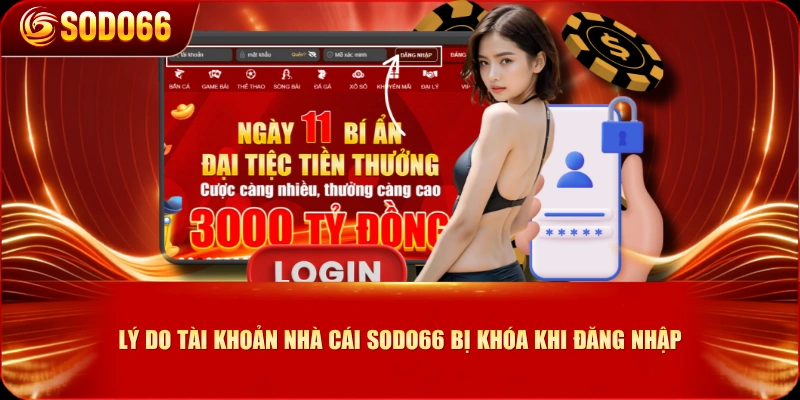 Lý do tài khoản nhà cái SODO66 bị khóa khi đăng nhập
